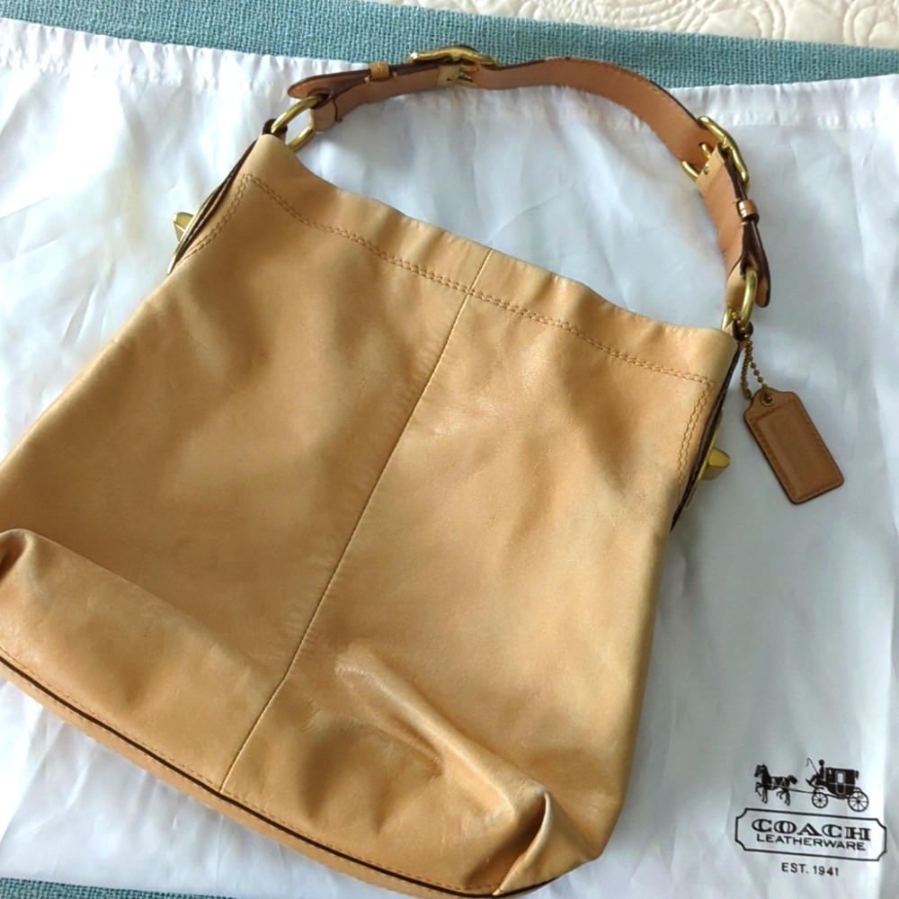 Coach Caramel Leather Hobo Satchel Shoulderbag
